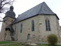 O�mannstedt, evangelische St. Peter Kirche, erbaut ab 1297 (26.03.2023)