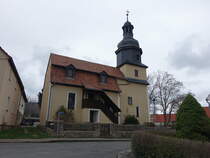 Wiegendorf, evangelische Dorfkirche, erbaut ab 1739 (26.03.2023)