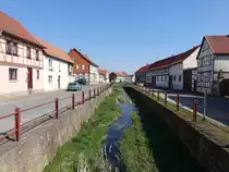 Holzsu�ra, Fachwerkh�user an der Hauptstra�e (07.04.2023)