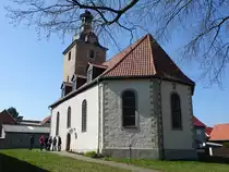 Rockensu�ra, evangelische St. Petri Kirche, erbaut ab 1720 (07.04.2023)
