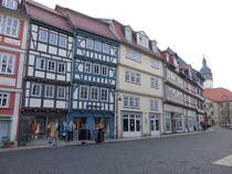 Bad Langensalza, Fachwerkhuser in der Marktstrae (14.11.2022)