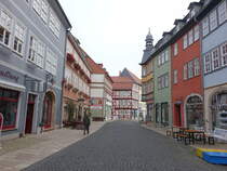 Bad Langensalza, Fachwerkhuser in der Mhlhuser Strae (14.11.2022)