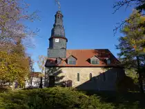 Saalfeld, evangelische St. Nicolai Kirche, erbaut ab 1580 (13.11.2022)