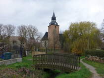 Gromonra, evangelische St. Peter und Paul Kirche, erbaut ab 1688 (08.04.2023)