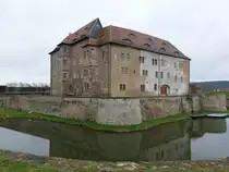 Heldrungen, Wasserschloss, erbaut von 1512 bis 1519 (08.04.2023)