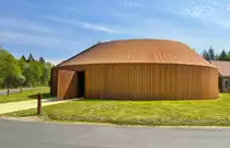 Das Fl�chtlingslager Oksb�l beherbergte zwischen 1945 und 1949 bis zu 36.000 deutsche Fl�chtlinge und Vertriebene. Im Juni 2022 wurde dort das FLUGT – Refugee Museum er�ffnet. Aufnahme: 16. Mai 2023.