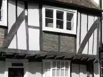 Altes Haus aus Fachwerk in Sandwich in der Grafschaft Kent in England am 17.09.2012. Der Ort Sandwich hat lediglich 5000 Einwohner, war aber zur Zeit der Angelsachsen, Anfang des 9. Jahrhunderts ein bedeutender Hafen.
