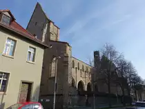 Erfurt, Barf��erkirche, erbaut im 14. Jahrhundert als Klosterkirche Franziskaner, zerst�rt 1944 (10.04.2023)