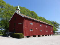 Sarpsborg, historisches Kornmagazin am Hafslund Hovedgrd, heute Kunstgalerie (20.05.2023)