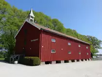 Sarpsborg, historisches Kornmagazin am Hafslund Hovedg�rd, heute Kunstgalerie (20.05.2023)