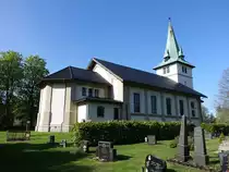 Ons�y, evangelische Kirche, neugotisch erbaut 1877, Architekt Henrik Thrap-Meyer (21.05.2023)