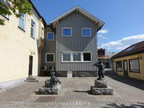 Mysen, Skulpturen an der Davis Blids Gate (21.05.2023)