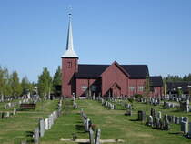 Elverum, evangelische Kirche, erbaut von 1736 bis 1738 durch Nikolai Gustav Sandberg (22.05.2023)