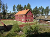 Elverum, historisches Schulgebude im Glomdals Freilichtmuseum (22.05.2023)