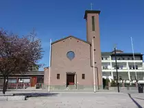 Hamar, katholische St. Torfinn Kirche in der Torggata Stra�e, erbaut 1924 (22.05.2023)