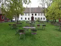 Gjovik, Herrenhaus Gjovik Gard in der Niels �degaards Gate, erbaut 1810 durch Caspar Kauffeldt (23.05.2023)