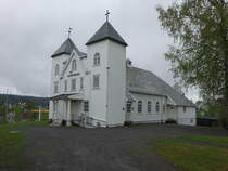 Raufoss, Baptistenkirche im Knut Hamsuns Veg, erbaut 1927 (23.05.2023)