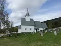 R�n, evangelische Kirche, wei�e Holzkirche aus dem Jahr 1748 (25.05.2023)