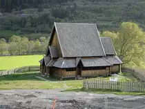  �ye, evangelische Stabkirche, Portal aus dem 12. Jahrhundert, rekonstruiert von 1955 bis 1957 (26.05.2023)