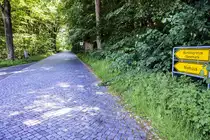 Die alte Zollstra�e in Kupferm�hle s�dlich der deutsch-d�nischen Grenze. Aufnahme: 11. Juni 2023.