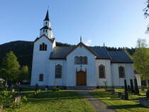 Sauland, evangelische Kirche, erbaut von 1854 bis 1863 durch Christian Heinrich Grosch (28.05.2023)