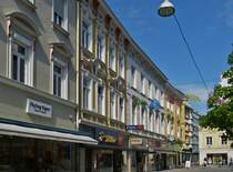 Blick an einem Samstagnachmittag in die Fugngerzone in St. Plten. 03.06.2023