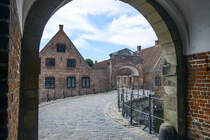 Schloss Frederiksborg in Hillerd  Blick auf dem S-Weg vom Gefngnisturm.
Aufnahme: 24. Juni 2023.