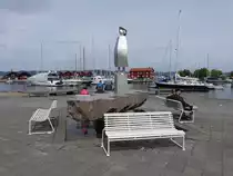 Holmestrand, Brunnen in der Havnegaten Stra�e (29.05.2023)