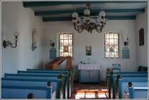 Das Innere der alten evangelischen Kirche auf Baltrum. 04.04.2007