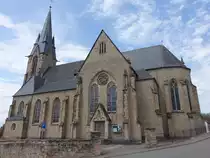 Saarwellingen, Pfarrkirche St. Blasius und Martinus, erbaut von 1898 bis 1900 (15.07.2023)