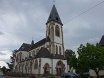 Schwalbach, Pfarrkirche St. Martin, erbaut von 1904 bis 1905 durch Ernst Brand (15.07.2023)