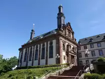 Blieskastel, Schlo�kirche St. Anna und St. Philipp, erbaut von 1776 bis 1778 (14.07.2023)