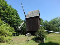 Blankenhain, Bockwindmhle von 1740 im Freilichtmuseum (25.06.2023)