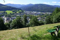 Elzach, Blick von der Neunlindenkapelle auf die Stadt, Juli 2022 