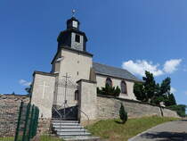 Seelingstdt, evangelische St. Johannis Kirche, erbaut 1898 (25.06.2023)