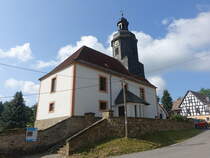 Dobraschtz, evangelische Kirche, erbaut von 1751 bis 1752 (24.06.2023)
