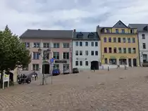 Auerbach/Vogtland, H�user am Altmarkt (23.07.2023)