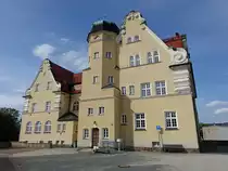 Sch�neck, neobarockes Rathaus, erbaut 1923 (22.07.2023)