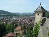 Blick von der Festung Rosenberg auf Kronach am 01.06.2023.
