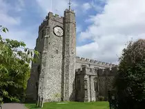 Chilham, Pfarrkirche St. Mary, erbaut im 13. Jahrhundert (02.09.2023)