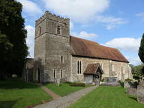Saltwood, Pfarrkirche St. Peter und Paul, erbaut im 13. Jahrhundert (02.09.2023)
