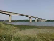 Orwell Bridge der A14 �ber des Fluss Orwell bei Gainsborough (06.09.2023)