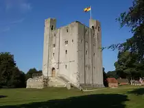 Castle Hedingham, erbaut von 1130 bis 1150 durch Aubrey II. (07.09.2023)