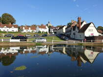 Finchingfield, Huser am Dorfteich an der Bridge Street (07.09.2023)