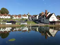 Finchingfield, H�user am Dorfteich an der Bridge Street (07.09.2023)
