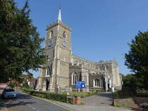 Ware, Pfarrkirche St. Mary, erbaut im 13. Jahrhundert, restauriert im 19. Jahrhundert durch George Godwin (09.09.2023)