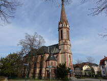 Rudolstadt, evangelische Lutherkirche, erbaut bis 1906 durch Theodor Quentin (22.04.2023)