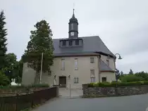 Breitenbrunn, evangelische St. Christophorus Kirche, erbaut im 16. Jahrhundert (23.07.2023)