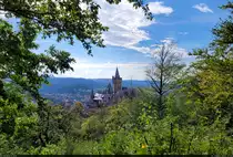 Dieser Blick vom Agnesberg in Wernigerode entlohnte jede M�he, hierher zu gelangen. Nach einem kurzen, heftigen Gewitter r�ckte der Himmel das Schloss ins rechte Licht.

🕓 14.8.2023 | 17:15 Uhr