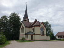Wildenau, evangelische Kreuzkirche, erbaut 1898 (12.08.2023)